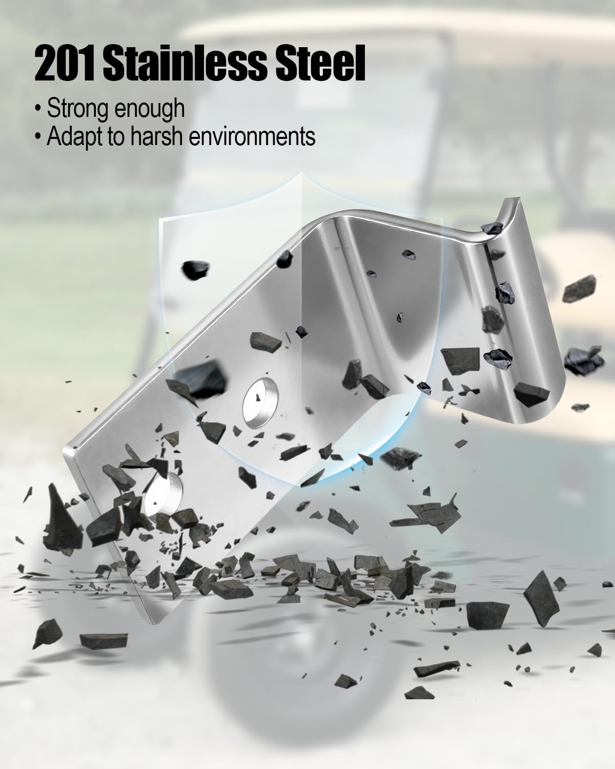 AUGREX 18250G1 right seat hinge for EZGO carts enhances fit and reliability.