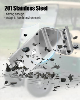 AUGREX 18250G1 right seat hinge for EZGO carts enhances fit and reliability.