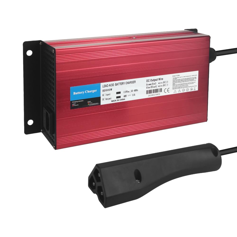 Aunstarwei charger side view showing compact profile for Ez-Go RXV TXT