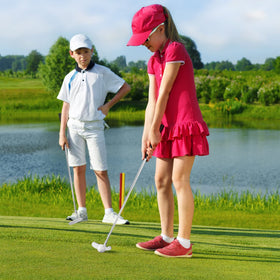 Ausluofell gift-ready golf set for enthusiasts to elevate their putting game.