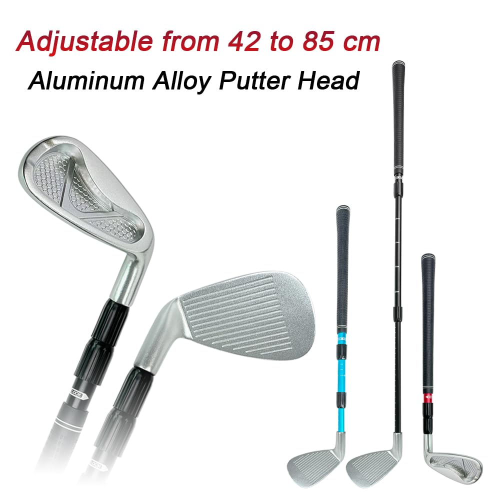 Ausluofell Golf Putter serrated face enhances contact and spin control on every stroke.