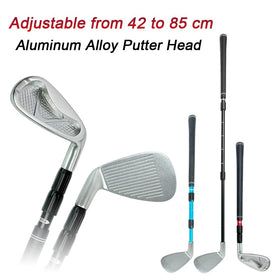 Ausluofell Golf Putter serrated face enhances contact and spin control on every stroke.