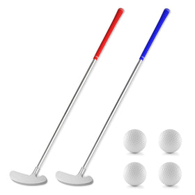 Ausluofell golf putter two-pack front view for both hands improves practice consistency