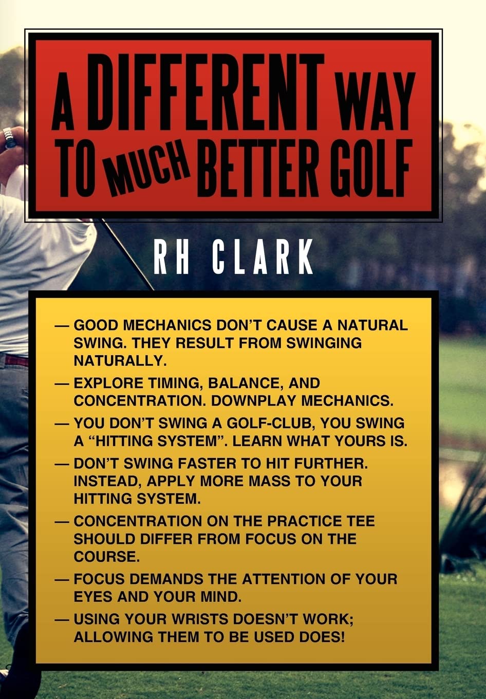 Authorhouse book cover illustrating a practical path to improved timing and balance in golf