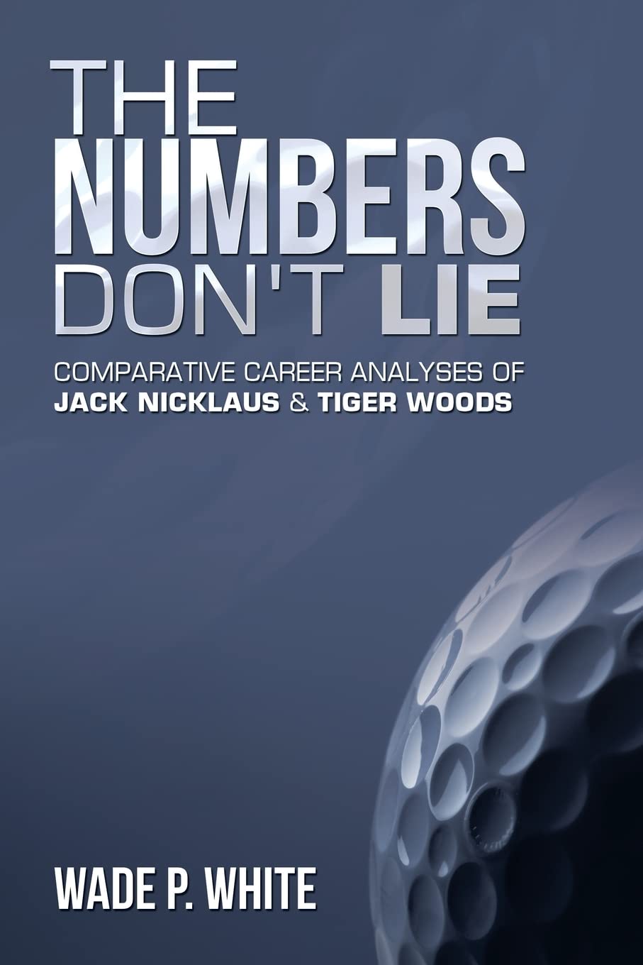 Authorhouse The Numbers Don't Lie cover featuring Nicklaus and Woods for strategic golf insights