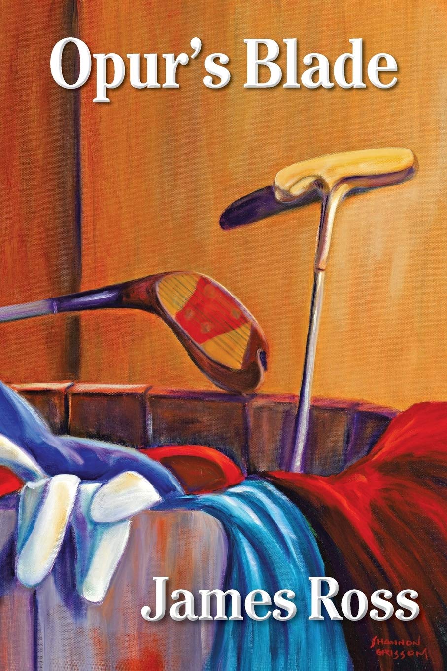 Authorhouse Opur's Blade book cover; engaging coming-of-age golf drama for readers.