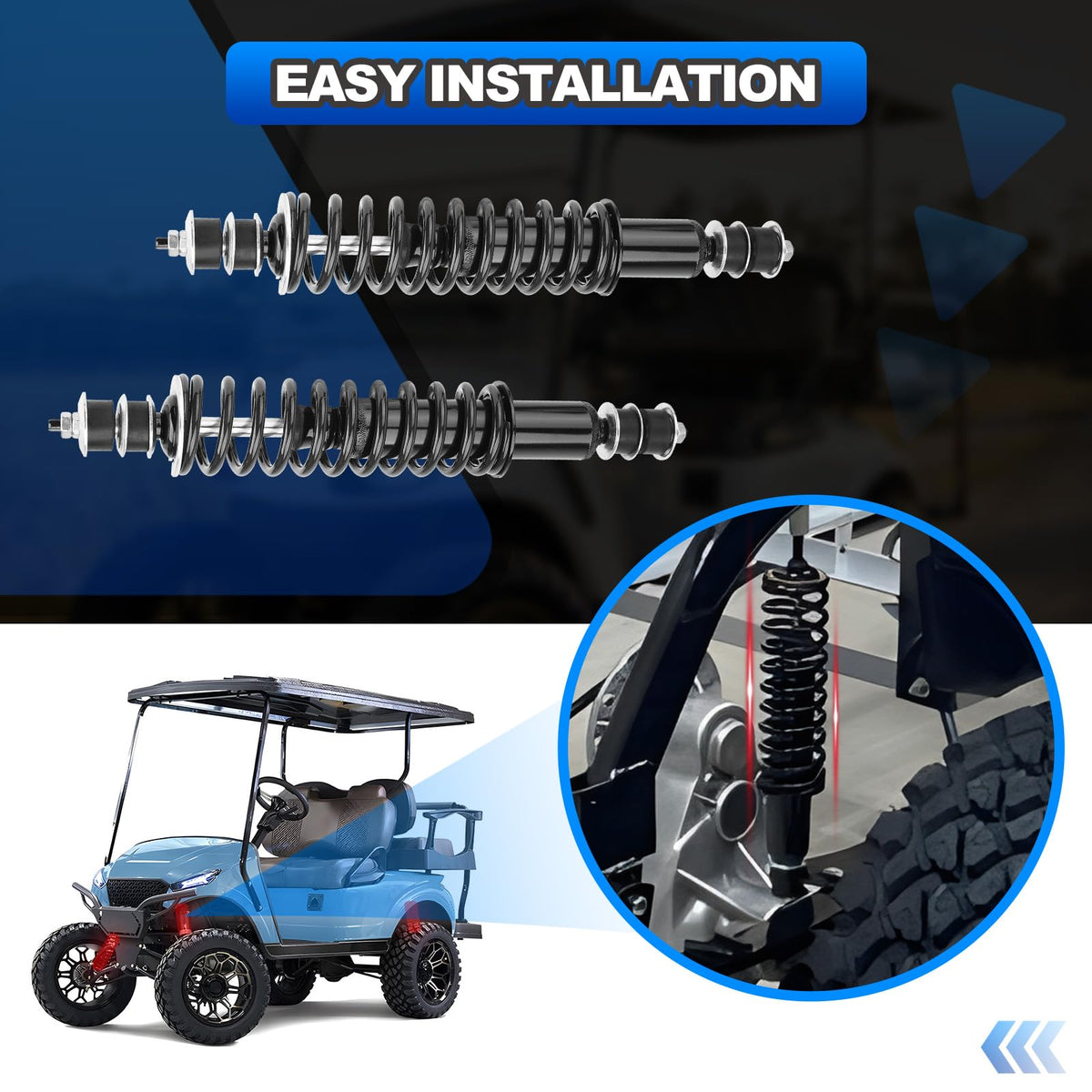 AUTOBABA chrome-plated piston rod resists wear and heat for lasting performance.