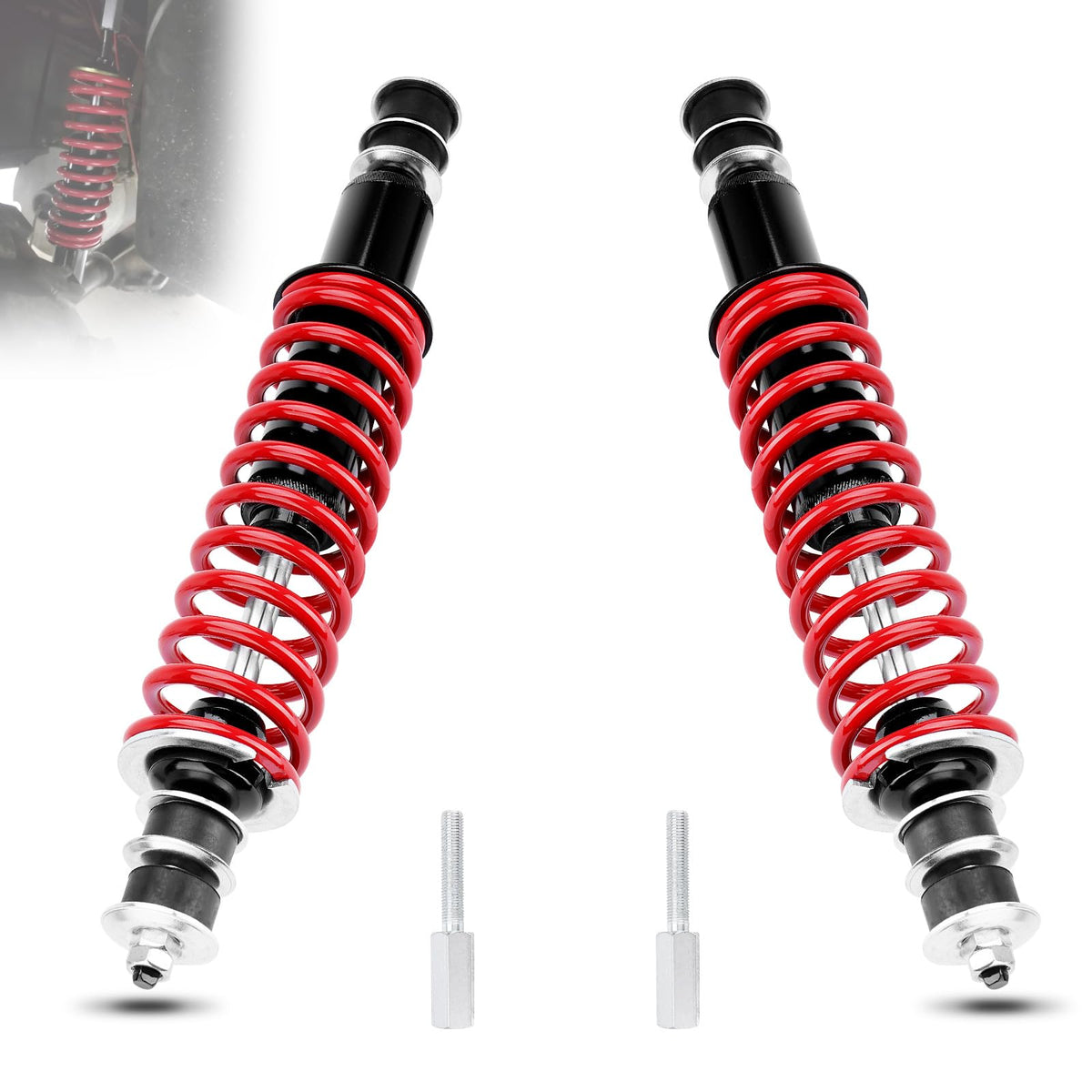 AUTOBABA front shock absorber for EZGO Medalist TXT improves ride comfort and stability.