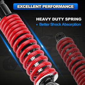 AUTOBABA golf cart coil spring rear maintains consistent damping on rough surfaces.