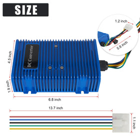 AUTOBABA installation on a golf cart dashboard demonstrates stable 12V power delivery.