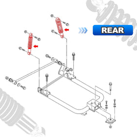 AUTOBABA premium chrome-plated piston rod resists wear and heat for long-lasting performance.