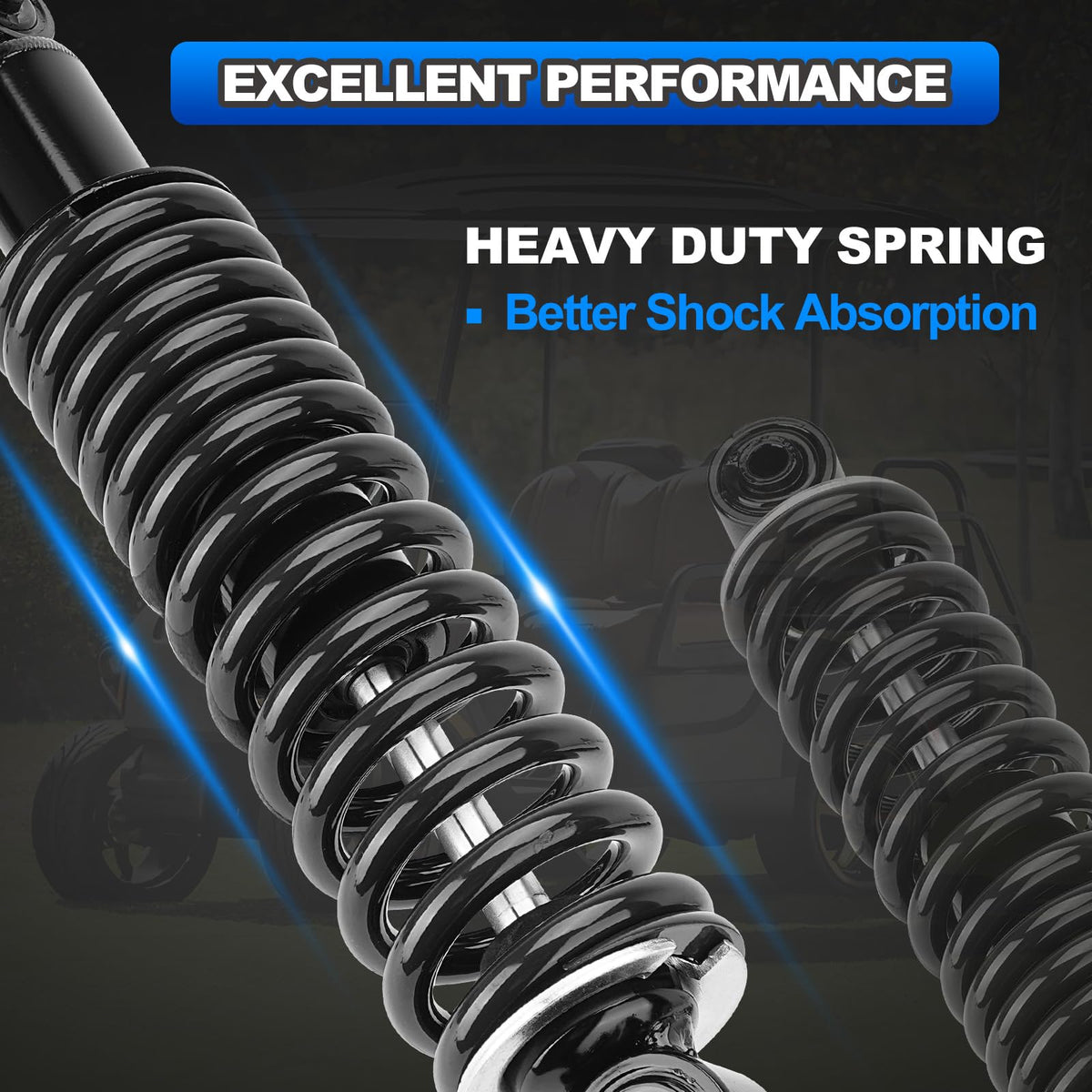 AUTOBABA rear shock absorber heavy-duty Yamaha G19 steady handling on uneven pavement