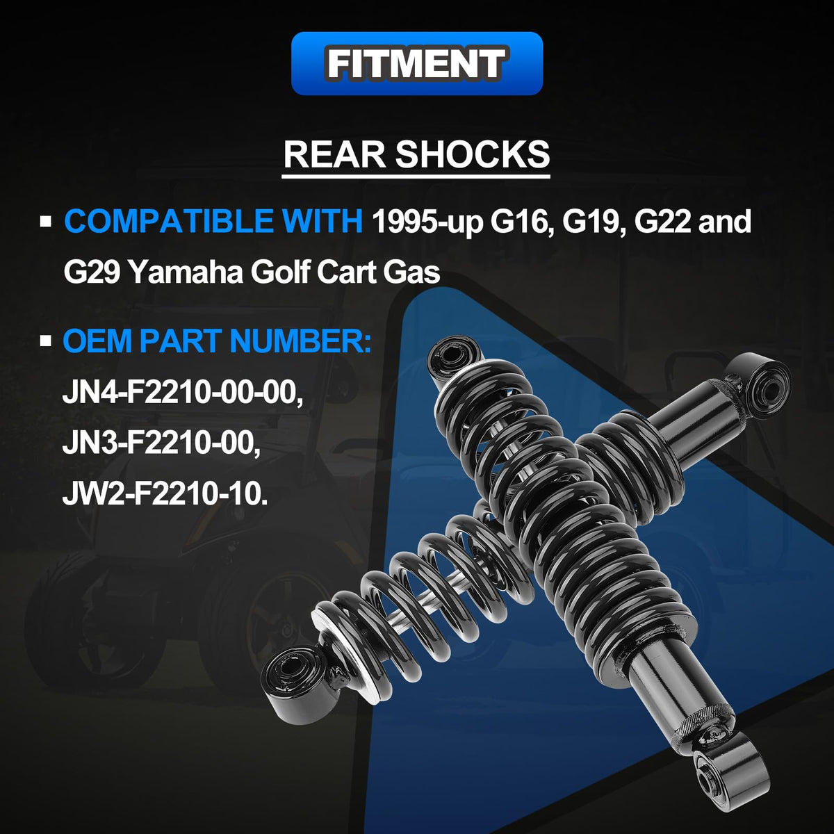 AUTOBABA rear shock absorber springs Yamaha G16 improves ride comfort