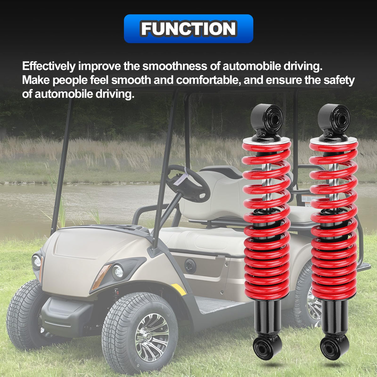 AUTOBABA rear shock performance demonstrates smoother driving feel.