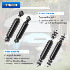 AUTOBABA rear shock for DS electric maintains stability on uneven terrain.