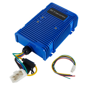 AUTOBABA universal voltage converter front view powers golf cart accessories with stable 12V output.