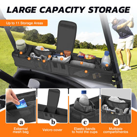 Autofit 11-compartment organizer keeps gear neatly arranged during a round