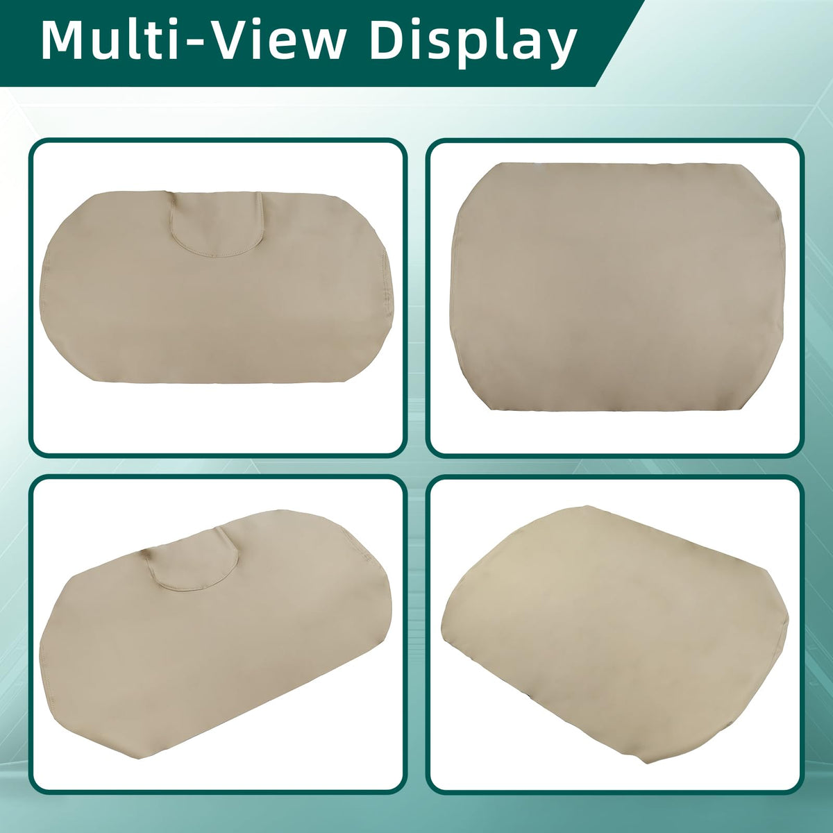Front seat cover for EZ-GO TXT installation example in beige.