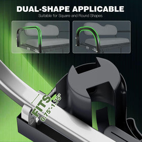 Automiim armrest with sunglasses hook offers quick access to eyewear.