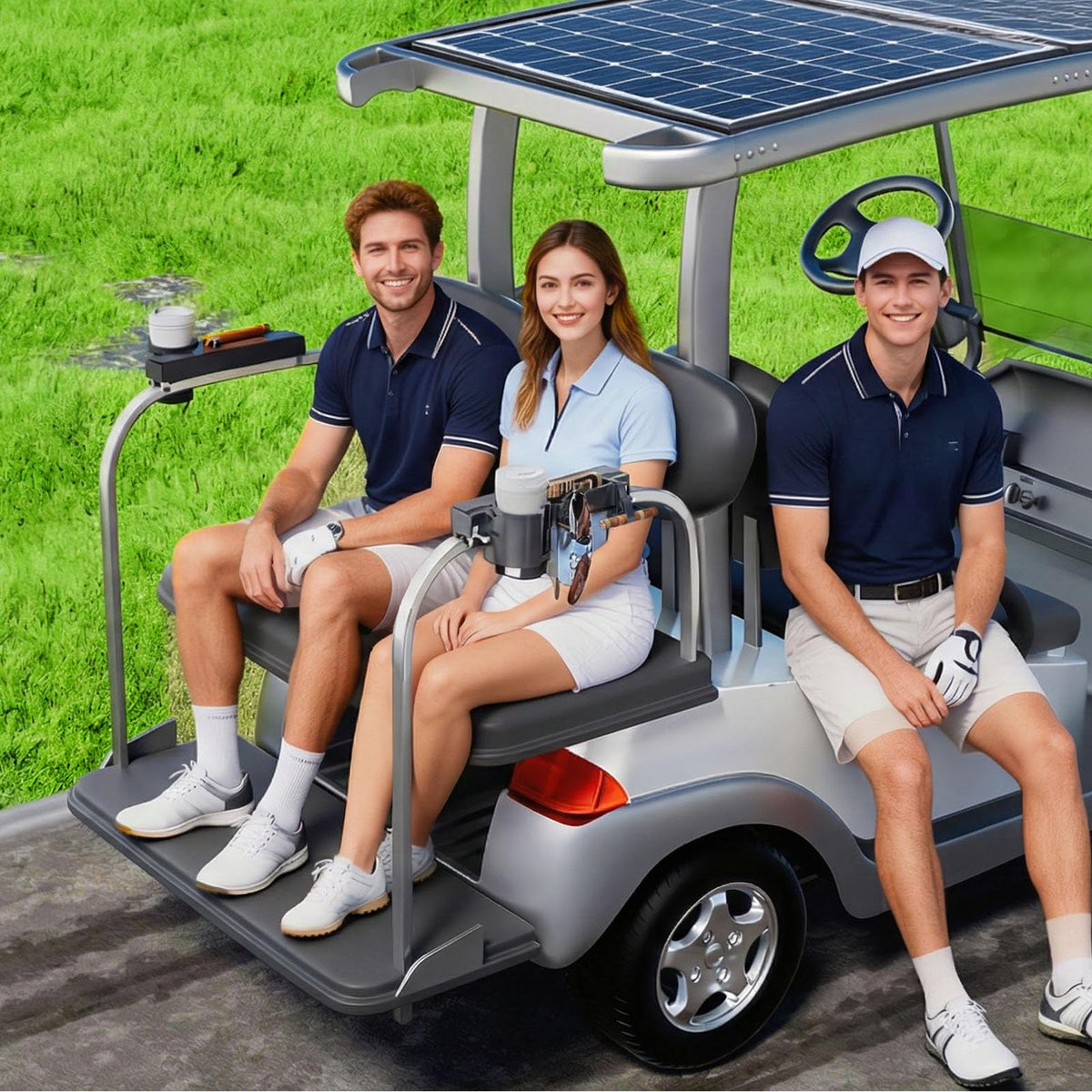 Automiim universal-fit design accepts 0.75–1.75 inch tubes for many carts.