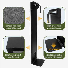 Automoris heavy-duty golf bag hanger highlighting robust steel construction