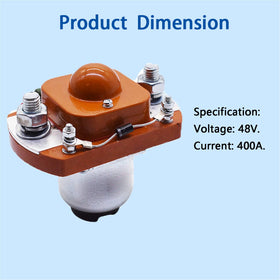 Autoparts MZJ-400A replacement solenoid improves reliability in 48V golf carts