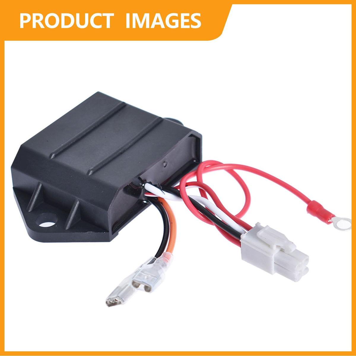 Autoparts product label on CDI Ignitor EPIGC107 for quick ID.