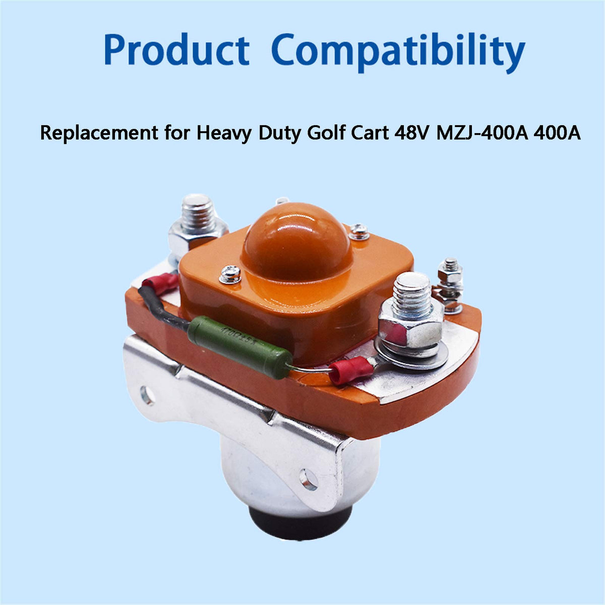 Autoparts heavy-duty golf cart solenoid replacement enhances current handling