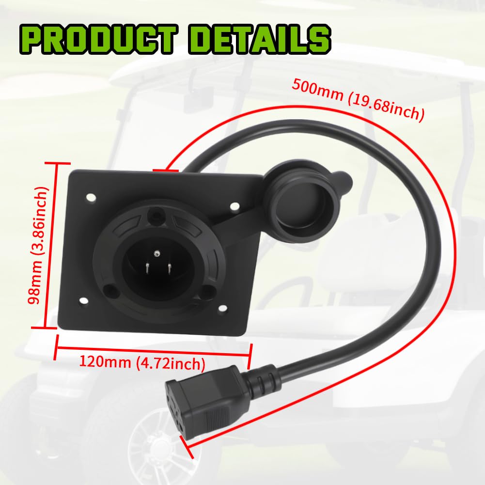 AUTOVIC 120V plug for EZGO simplifies charging with standard extension cords