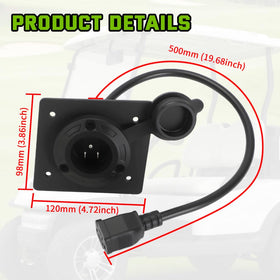 AUTOVIC 120V plug for EZGO simplifies charging with standard extension cords