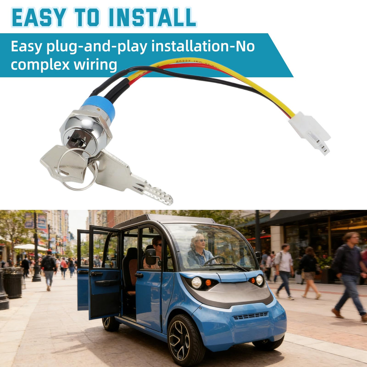Weather-resistant AUTOVIC ignition switch protects against moisture.