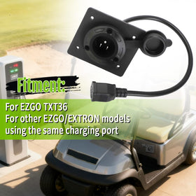 AUTOVIC on-cart charging setup keeps accessories organized