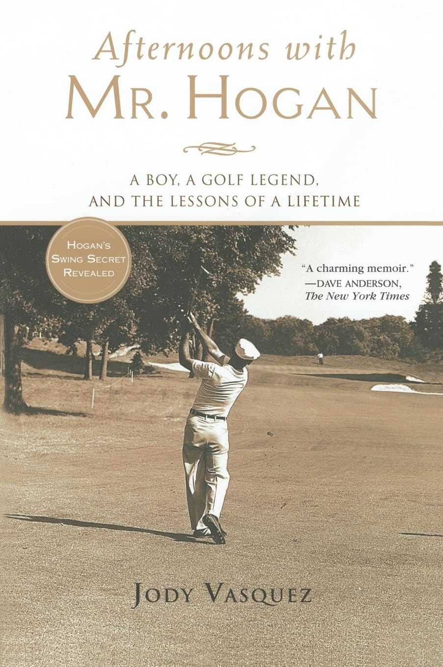 Avery Afternoons with Mr. Hogan book cover showing golf history and practical lessons.