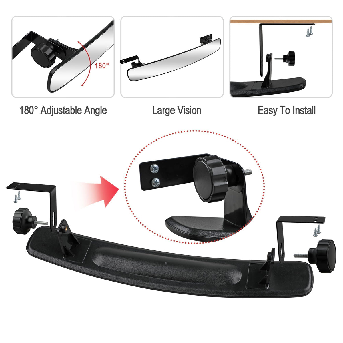Includes installation hardware kit for quick, universal cart setup.