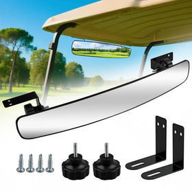 AWELCRAFT rear view mirror with 165 wide field for better rear visibility.
