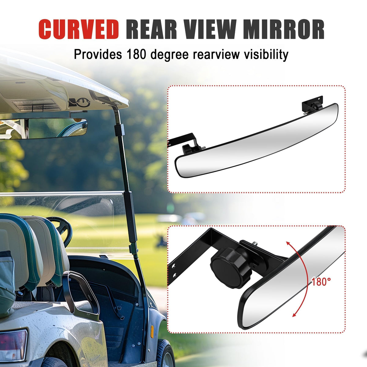 Adjustable mirror head for personalized rearward viewing angle.