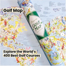 Awesome Maps golf courses legend highlights course styles and notable holes