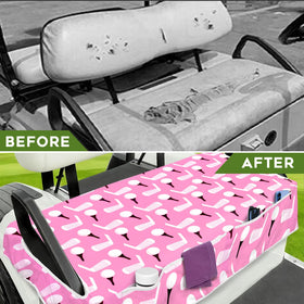 awufncksn 2-seat cart accessory add-on enhances cart aesthetics and practicality.