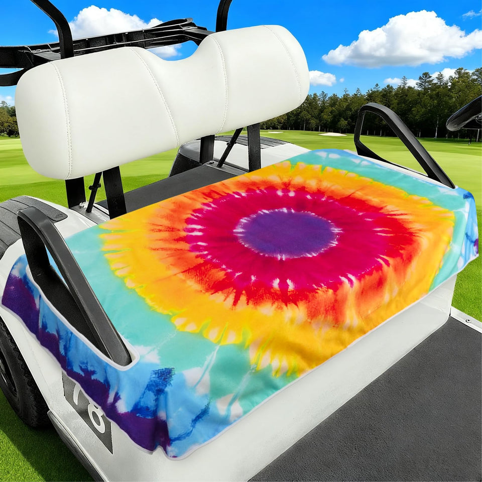 awufncksn 2-seat golf cart seat cover protects two seats from dust.