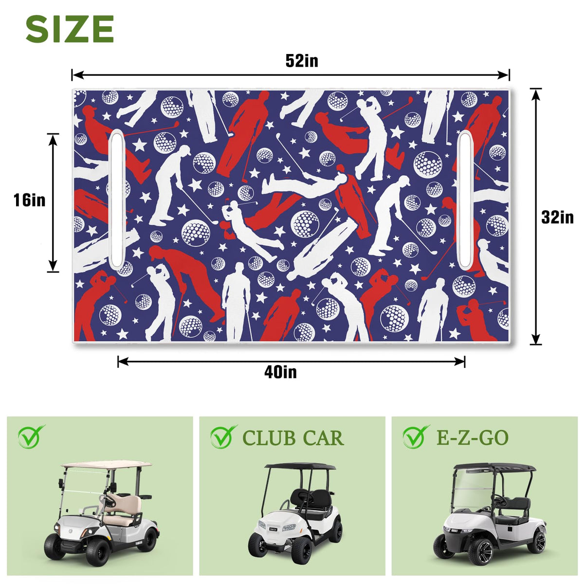 awufncksn 4th of July golf cart decor seat cover adds festive flair and protection
