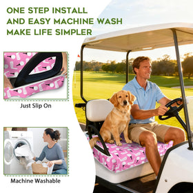 awufncksn 52x32 cover for 2-seat golf carts protects seats