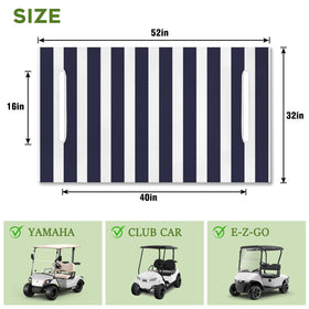 Awufncksn 52x32 seat cover fit keeps your two-seat cart clean and ready.