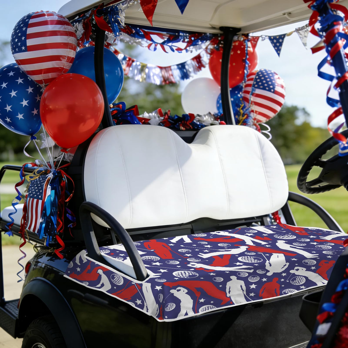 awufncksn 52x32 two-seat fit works with most standard golf carts