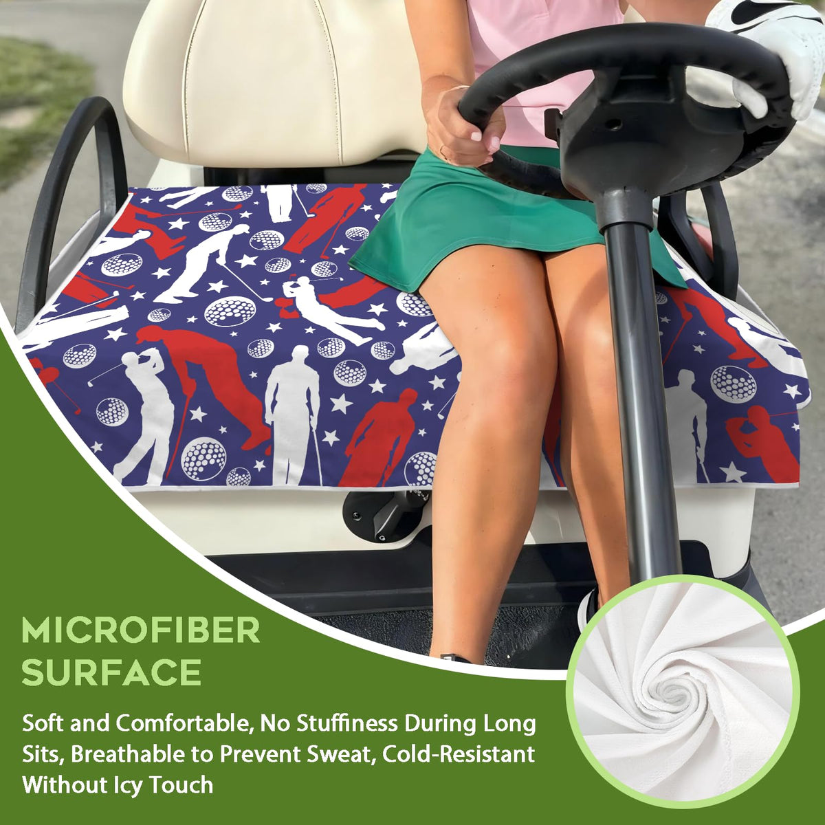 awufncksn easy-install golf cart seat cover for quick, tool-free setup
