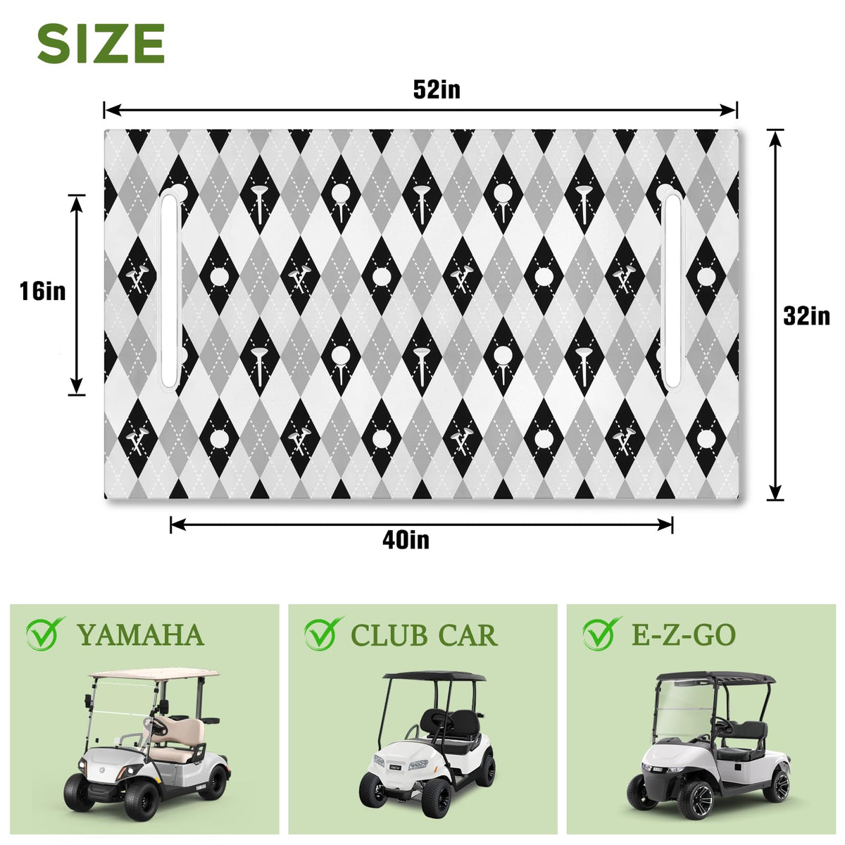 awufncksn easy-install seat cover demonstrates quick setup for golfers.