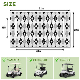 awufncksn easy-install seat cover demonstrates quick setup for golfers.