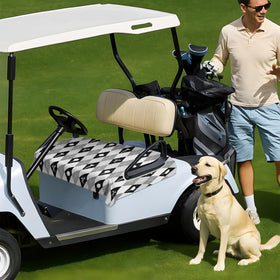 awufncksn fashionable golf prints cover adds style to every cart.