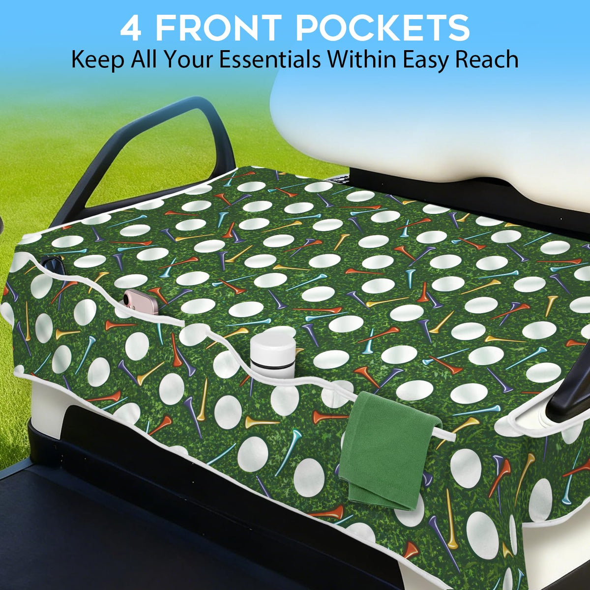 awufncksn front-pocket design keeps sunglasses and towels within easy reach.