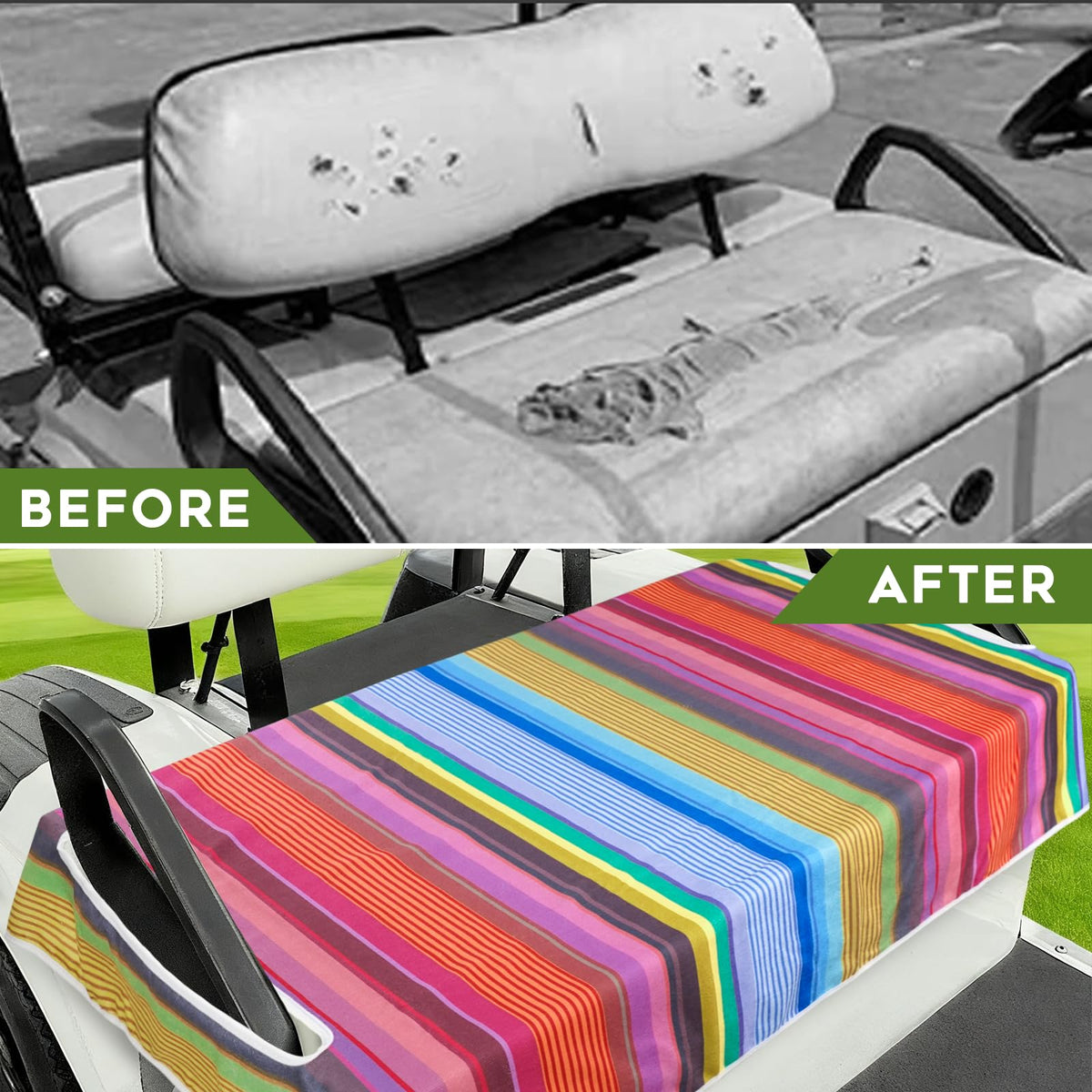 awufncksn gift-ready prints elevate cart style for golf lovers