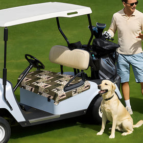 awufncksn Gift-ready golf seat cover appealing to sasquatch-loving golfers.
